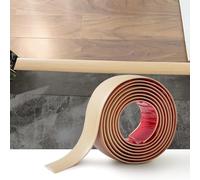 1.2M PVC Floor Transition Strip Laminate Floor Cover Strips Self Adhesive PVC Floor Door Divider Strip Flat Laminate Profile Flooring Edge Trim Joining Strip Door Bar(7.6cm,Beige Oak Grain)