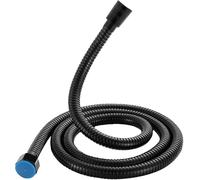 1.2M,Shower Hose 2M,3M,5M, Leakproof and Anti-Kink -Universal -Anti-Kink -Flexible-Chrome-Black-Golden-Silvery (Black, 2M)