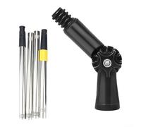 1 2m Telescopic Pole for Paint Roller Extension Featuring Swivel Articulated Joint, Adjustable Handle for Painting and Cleaning High and Hard to Reach Areas