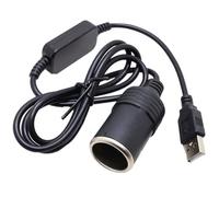 1.2M USB to 12V Car Cigarette Lighter Adapter - Safe Power Converter for Dash Cameras, DVR, GPS, and Low-Power Devices | Plug & Play with Triple Protection for Car Electronics and Accessories