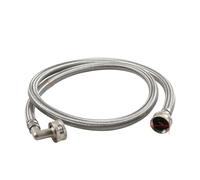1.2M Washing Machine Inlet Hoses With 90 Degree Elbow; Braided Stainless Steel Water Connection Inlet