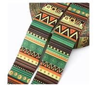 1/2Meters 38/50mm Ethnic Nylon Webbing Tapes Jacquard Ribbon Bag Strap Belt Decor Satin Tape Lace Trim Sewing Accessories(RD033-28,38mm-1Meter)