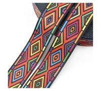 1/2Meters 38/50mm Ethnic Nylon Webbing Tapes Jacquard Ribbon Bag Strap Belt Decor Satin Tape Lace Trim Sewing Accessories(RD033-13-Double,50mm-2Meters)