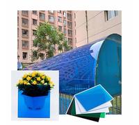 1.2mm Clear Polycarbonate Greenhouse Roof Panels, Easy-Cut Outdoor Shed Replacement, Ideal for Patios, Partitions, Pergolas (Blue, 0.6x1m/1.97x3.28ft)