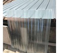1.2mm Corrugated Roof,2/4/6/8/10/12/15pcs Fiberglass Daylighting Panels,Uv Rain Snow Protection Corrugated Roofing Sheet,Flame Retardant Roofing Cladding Panel (0.9×1.1m,2pcs)