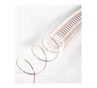 1.2mm Dust Collection Hose 3.28 FT Length, Flexible Clear PU Polyurethane Ducting Hose Air Exhaust Pipe Vent Hose(120mm)