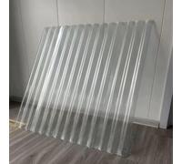 1.2mm FRP Daylighting Panels, 3/5/6/8/10/13/15/20pcs Sunroom Daylighting Plate, Corrugated Roofing Sheets, Fiberglass Daylighting Panels, FRP Roofing Cladding Panel (0.9×1.6m/35×63in,5pcs)