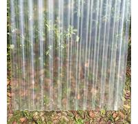 1.2mm FRP Daylighting Plate, 2/3/5/6/8/10/15/20pcs Corrugated Roofing Sheets, Building Roofing Material, Anti-UV Garage Roofing Covers, Insulating Roofing Cladding Panel (0.9×1.3m/35×51in,8pcs)