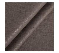 1.2mm Thick Faux Leather Fabric，39'' X 54'' Khaki Vinyl Elephant Skin Heavy(Grey,1.38X1m)