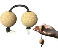 1/2pack Aslatuas Rhythmic Ball, Cork Rhythm Silent Sandball, Asalato Shakers Rhythmic Ball, Portable Kashaka African Musical Instrument (1)