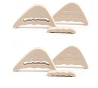 1/2Pair Toe Plug Soft Sponge Half Insoles Reusable Filler Inserts Shoes Adjustable Big Foot Brace Pad Unisex Shoe for Casual Sports High Heels Boots(Red)