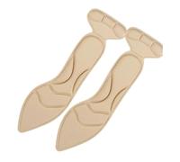 1/2Pair Women's High-Heel Shoes Insoles Memory Foam Insoles Anti-Slip Cutable Insole Comfort Breathable Foot Care Massage Pads(Pointed-Beige-A,1pair)