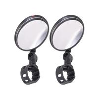 1/2PC Bicycle Rearview Mirror 360 Degree Rotation Auxiliary Convex Handlebar Mount Cycling Bike Rear View Mirrors Motorcycle Mirrors(Large round 2X)