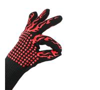 1/2pc Non-Slip Fireproof Microwave Oven Gloves Extreme Heat Resistant Oven Mitts Flame Retardant BBQ Gloves for Barbecue(Fire Women 1pc)