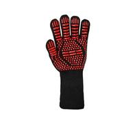 1/2pc Non-Slip Fireproof Microwave Oven Gloves Extreme Heat Resistant Oven Mitts Flame Retardant BBQ Gloves for Barbecue(Red Women 1pc)