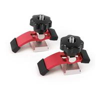 1/2Pc Quick Acting T-Track Hold Down Clamp with T Silder Aluminum Alloy Woodworking Clamps Jig for Routers Drill Presses CNC for Working Table(2PC)