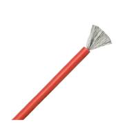 1/2pcs 1/5/10M 30 28 26 24 22 20 18 16 14 12 10 8AWG Soft Silicone Wire Black/Red Solar Panel Car Battery Flexible Electric Cable(Red,8AWGx1 Meter)