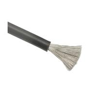 1/2pcs 1/5/10m Soft Silicone Wire Tinned Copper 14 12 10 8 6 4 AWG Cable Elecitrcal For Solar Panel Battery Inverter(Black,8 AWG 1m)