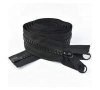 1/2Pcs 10# Double Sided Slider Resin Zipper 100-600cm Close-End Zippers Tent Closure Zips Sewing Zip Repair Accessories(Black 150cm,No10-1Pc)