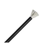 1/2pcs 1m Black Red Soft Silicone Cables 8 10 12 14 16 18 20 22 24 26 28 30 AWG Solar Panel Car Battery Flexible Electrica Wire(Black 1m,28AWG)