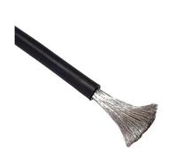 1/2pcs 2/3/5/10/20/30/50m Tinned Copper Soft Silicone Wire Red Black Battery Cable 8 6 4 Awg For Solar Panel Car(Black 8 AWG,5m)