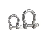 1/2PCS 304 Stainless Steel Rigging Shackle Hooks Bow Anchor Shackles for Chains Rope Suspension Connection Buckle M4 M5 M6 M8(M10 1PC)