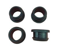 1/2pcs 4.5mm-50.6mm Silicone Rubber Snap-on Grommet Hole Plugs End Caps Bung Wire Cable Protect Bush Black(13.5mm(Bore10.5)5pcs)