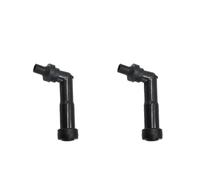 1/2pcs Black 102 Degree Motorcycle Ignition For Spark Plug Cap Resistor Cover For 10mm/12mm Threaded Motorbike Parts Universal Switch Plug(B)