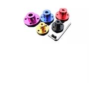 1-2Pcs Color Aluminum Alloy Flange Coupling 3/4/5/6/8mm For Motor Guide Shaft Coupler Support Connector Motor Guide Shaft Connector(Black - 1pc,3MM(2pcs))