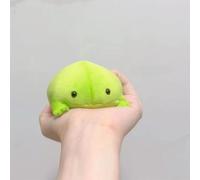 1/2Pcs Decompress Animals Fluffy Frog Figurine Cartoon Anime Green Frog Plush Soft Frog Plushie Pendant Cute Ornaments