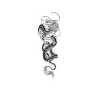 1/2pcs Dragon Arm Herbal Temporary Tattoo Stickers For Men And Women, Semi-permanent Non-reflective, Waterproof, Lasting 2 Weeks, Fake Tattoos(1pcs)