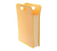 1/2Pcs Expanding File Folder A4 Plastic Accordion Files Organizer with Snap Button for Classroom Office Business Home Storage(Yellow 1Pcs)