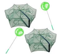 1/2pcs Fishing Bait Trap Foldable Crab Crayfish Fish Minnow Crawdad Shrimp Net Cast Portable