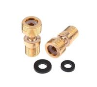 1/2Pcs Gold Adjustable Angle Adapter Valve 360-Degree Flexibility Copper Construction Universal Fit Accessories(2pcs)