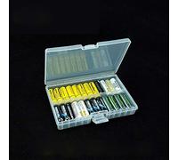1/2Pcs Hard Plastic Batteries Storage Boxes Case 48 Cells Transparent Clear Batteries Storage for AAA AA Batteries