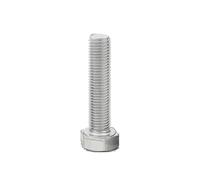 oavhvchg 1/2pcs M10 M12 Length 20-100MM Steel Fine Thread1 1.25 1.5 External Hex Hexagon Bolt 304 Stainless(60,2pcs M10x1.25)