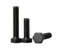 1-2pcs M10/M12/M14 12.9 Grade High-strength Carbon Steel Hexagon Head Fully Threaded Extended Mechanical Screws, M12x65mm(1pc)