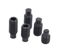 1/2PCS M12 M14 M16 DIN915 Black 12.9 Steel Hexagon Socket Set Screws With Dog Point Grub Convex End Bolts(35mm,M12 2pcs)