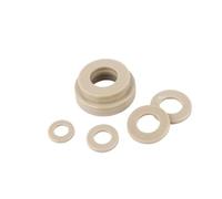 1/2Pcs M2 M2.5 M3 M4 M5 M6 M8 M10 M12 PEEK High-strength High-temperature Resistant Flat Washer Plain Gasket(M4(2pcs))