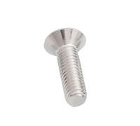 1-2pcs M8-M12 304 A2 Stainless Steel Six-Lobe Flat Countersunk Head Column Pin Tamper Proof Anti Theft Security Screw Bolt(55mm,M8(2Pcs))