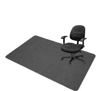 1/2Pcs Office Chair Mat Self-adhesive Anti Slip Desk Home Computer Gaming Rug for Hardwood Floor & Tile 90x140cm For Offices And Bedrooms(Dark Grey,1Pcs)