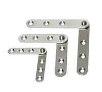 1/2PCS Seven-Word Hidden Pivot Hinges Stainless Steel Furniture Hardware Accessories(XB-2pcs)