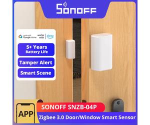 1-2PCS SONOFF SNZB-04P Zigbee 3.0 Door Window Sensor Tamper Alert Local Smart Scenes Works with Alexa Google Home via Zigbee Hub