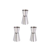 1/2PCS Stainless Steel Cocktail Shaker 25/50ML or 20/40ml Measure Cup Dual Shot Drink Spirit Measure Jigger Kitchen Gadgets Bar Tools for drinks(3PCS 25 50ML)