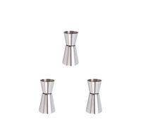 1/2PCS Stainless Steel Cocktail Shaker 25/50ML or 20/40ml Measure Cup Dual Shot Drink Spirit Measure Jigger Kitchen Gadgets Bar Tools for drinks(3PCS 20 40ML)