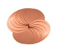 1/2PCS T2 Copper Disc Diameter 30mm 50mm 60mm 80mm Pure Copper Round Plate Circular Sheet Thickness 0.5mm 0.8mm 1mm 1.5mm 2mm 3mm for DIY Crafts Jewelry Repairs Industry Electrical(1x60mm 2pcs)