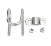 1/2set 304 Stainless Steel Double U-Shaped Clamp Cross U-Shaped Bolt(1set M8x50x25)