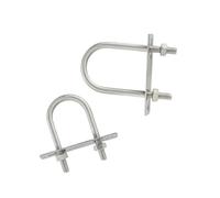 1/2sset 304 Stainless Steel Extended Full Set of U-Shaped Bolts and Screws Fixed Pipe Clamp Clamp Buckle M6 M8 M10(2set M6X50X110)