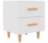 Bedside Cabinet Old wood Engineered wood 40x35x47.5cm 2 Drawer Rustic Nightstand