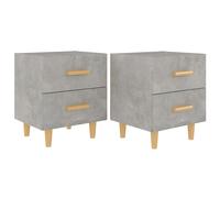 1/2x Bed Cabinet Bedroom Nightstand Bedside Storage Table Multi Colours vidaXL